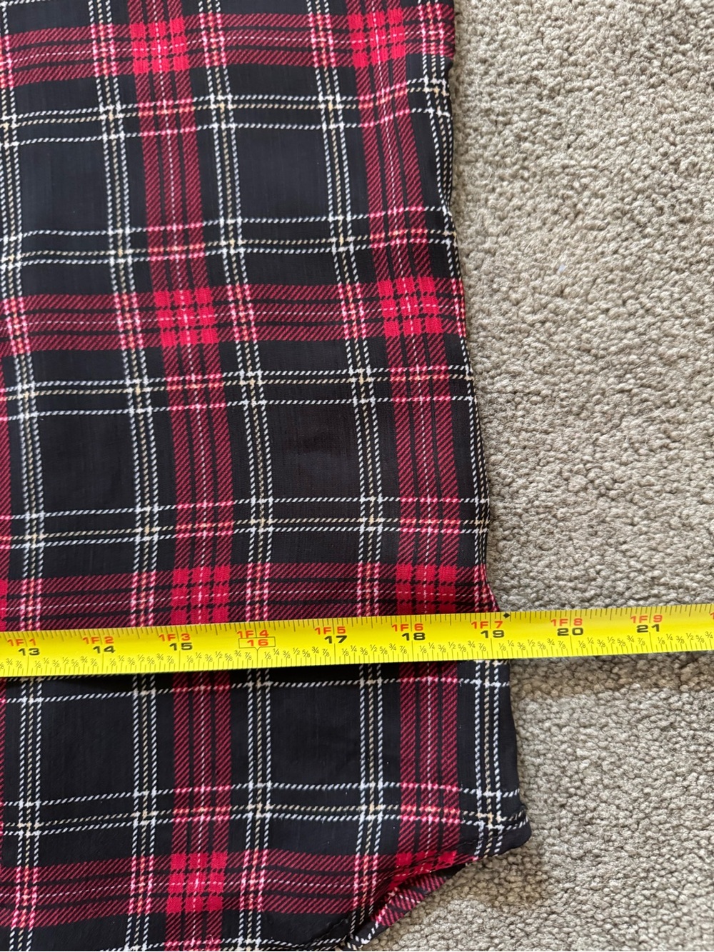 Tommy Hilfiger Red & Black Plaid Ruffle Sleeveless Camisole - Picture 14 of 14